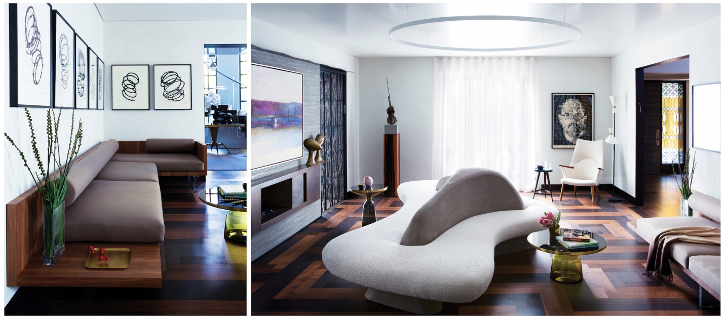 Photographer Nina Choi Architecture Wave Sofa Abstract Picture Wall Interior Design